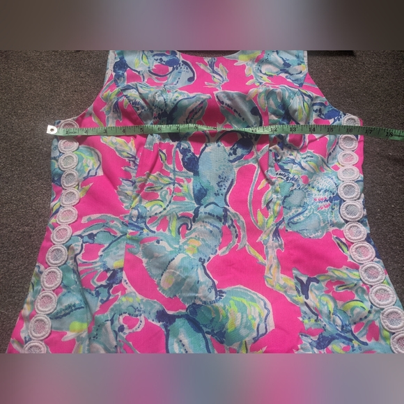 LILLY PULITZER Lobsters In Love Mila Shift summer Dress USA 6 UK 10 - Picture 9 of 11